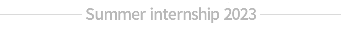 Summer Internship 2023