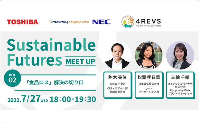 Sustainable Futures Meet up Vol.02 ~「食品ロス」解決の切り口~を開催します