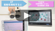 ［倉庫の作業車に］作業車の状態把握 動画