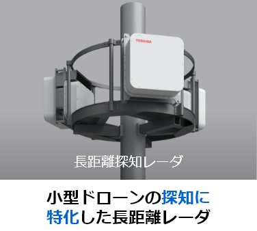 [イメージ]長距離探知レーダ　小型ドローンの探知に特化した長距離レーダ