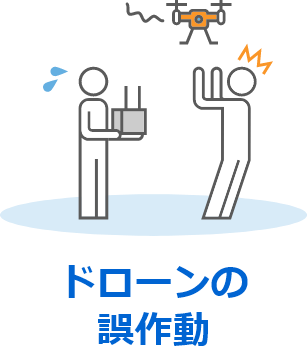 ドローンの誤作動