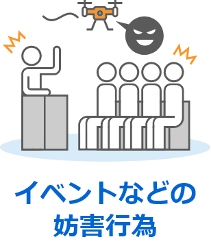 イベントなどの妨害行為