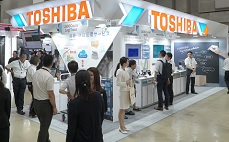 国際物流総合展会場の東芝ブースの様子