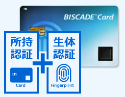 生体認証カード／デバイス BISCADE™（ビスケード）