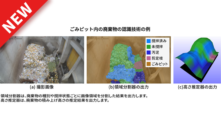 廃棄物処理施設ごみピットの状態認識