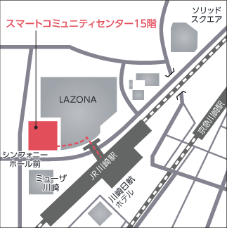 会場への地図