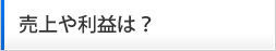売上や利益は？