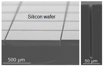 [Image] Wafer dicing by metal assisted chemical etching