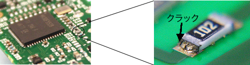 [イメージ] はんだ接合部の故障例