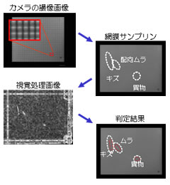 視覚理論を応用した目視官能検査の自動化の写真