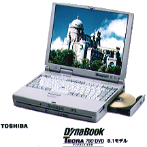 Toshiba Tecra 780DVD Windows 2000ノートPC TECRA 780 DVD/8.1 PA1267C9 TOSHIBA | インバースネット株式会社