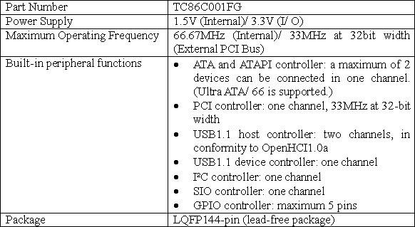 Outline of New LSI