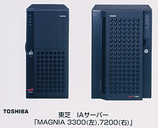 東芝ＩＡサーバー「ＭＡＧＮＩＡ３３００（左）、７２００（右）」