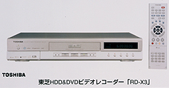 東芝ＨＤＤ＆ＤＶＤビデオレコーダー　「ＲＤ－Ｘ３」