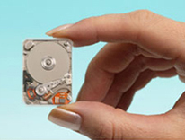 Toshiba's 0.85-inch hard disk drive