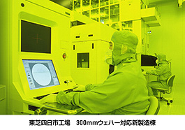 東芝四日市工場　300mmウェハー対応新製造棟