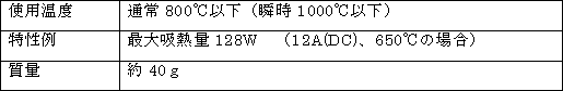 製品の主な仕様