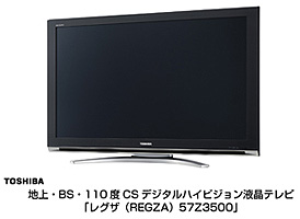 2007年9月発売の、東芝42V型液晶テレビ「REGZA(レグザ)」