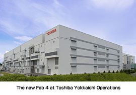 The new Fab 4 at Toshiba Yokkaichi Operations