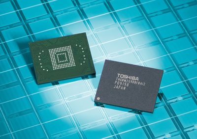 Image of Toshiba's new 64GB embedded NAND Flash Memory Modules