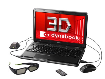 ３Ｄ対応ブルーレイ再生機能を搭載した「dynabook TX/98MBL」の写真