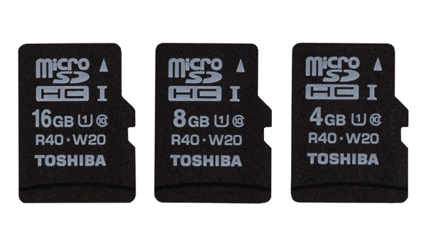 Image of 16GB, 8GB, 4GB micro SDHC UHS-I memory cards