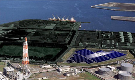 Image of Artist's Impression of the Photovoltaic Power Station in the Hachinohe Solar Power Station Facility