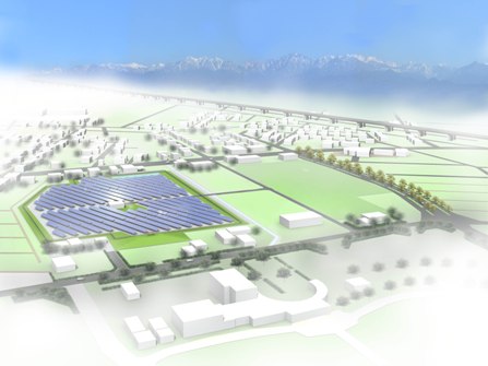 富山太陽光発電所のイメージ図