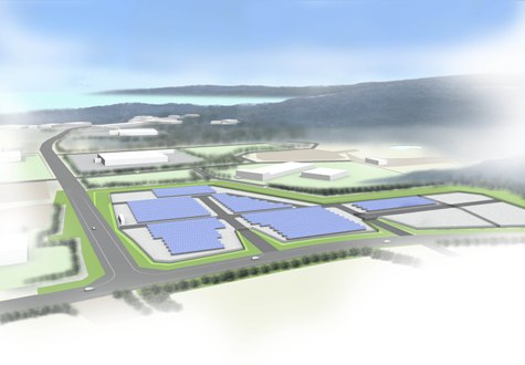 志賀太陽光発電所のイメージ図