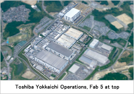Toshiba Yokkaichi Operations, Fab 5 at top