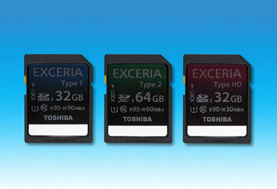 Image of EXCERIA_TM, Toshiba_s new SDXC and SDHC memory cards compliant with UHS-I