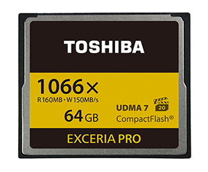Image of EXCERIA PRO™, Toshiba's CompactFlash memory card Image of EXCERIA PRO™, Toshiba's CompactFlash memory card