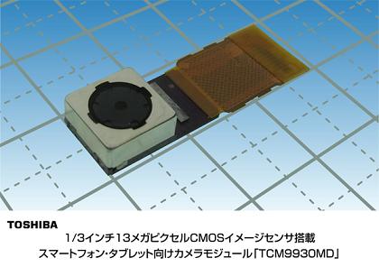 スマートフォン・タブレット向けカメラモジュール「TCM9930MD」の写真