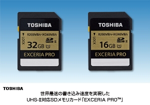 N501 32GB SDXC Class 3 UHS-II 32GB SDHC Class 3 UHS-II 270MB/s schwarz Toshiba EXCERIA PRO 