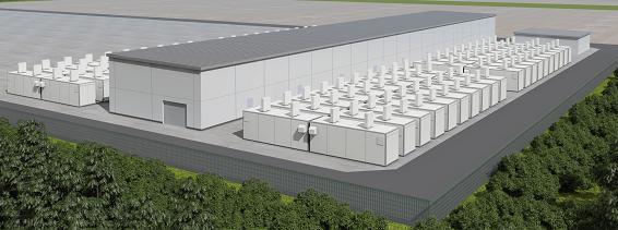 東北電力西仙台変電所蓄電池システムのイメージ図