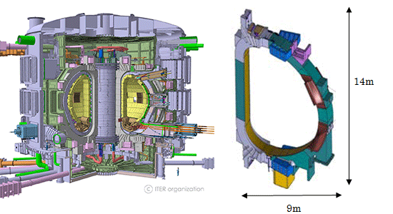 Images of ITER and toroidal field coils