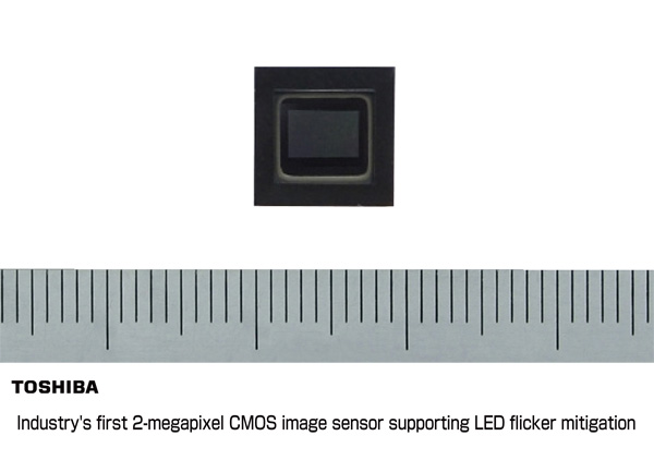 Industry's first 2-megapixel CMOS image sensor supporting LED flicker mitigation