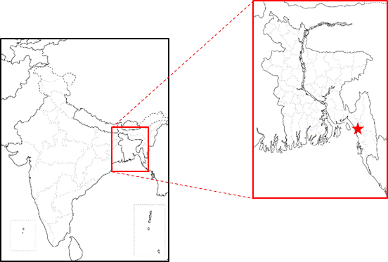 Map of Matarbari Region