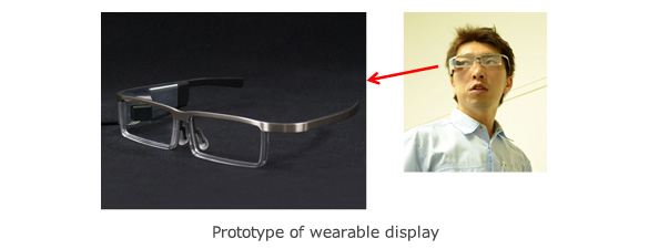 Prototype of wearable display