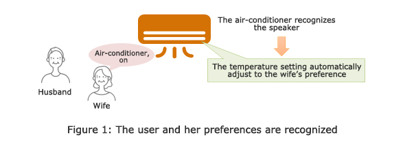 Figure 1: The user and her preferences are recognized