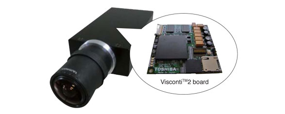 Prototype of intelligent camera and Visconti™2 board