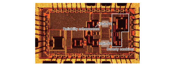 2.4 GHz 1.1 W CMOS Doherty PA