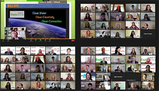 Over 100 people simultaneously attended the virtual award ceremony
