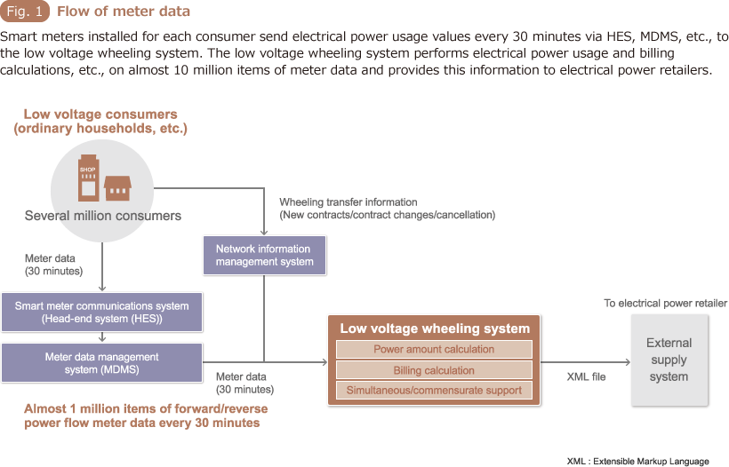 Fig.1 Flow of meter data