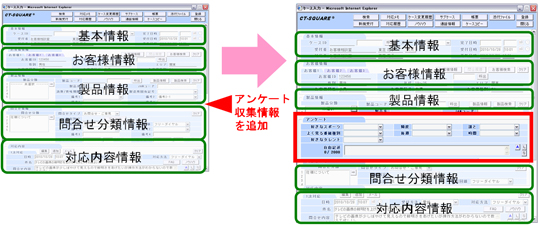 例３ 新規情報ブロック追加