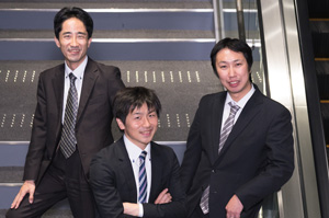 （左から）小高聡氏、浅見遼馬氏、亀屋淳氏