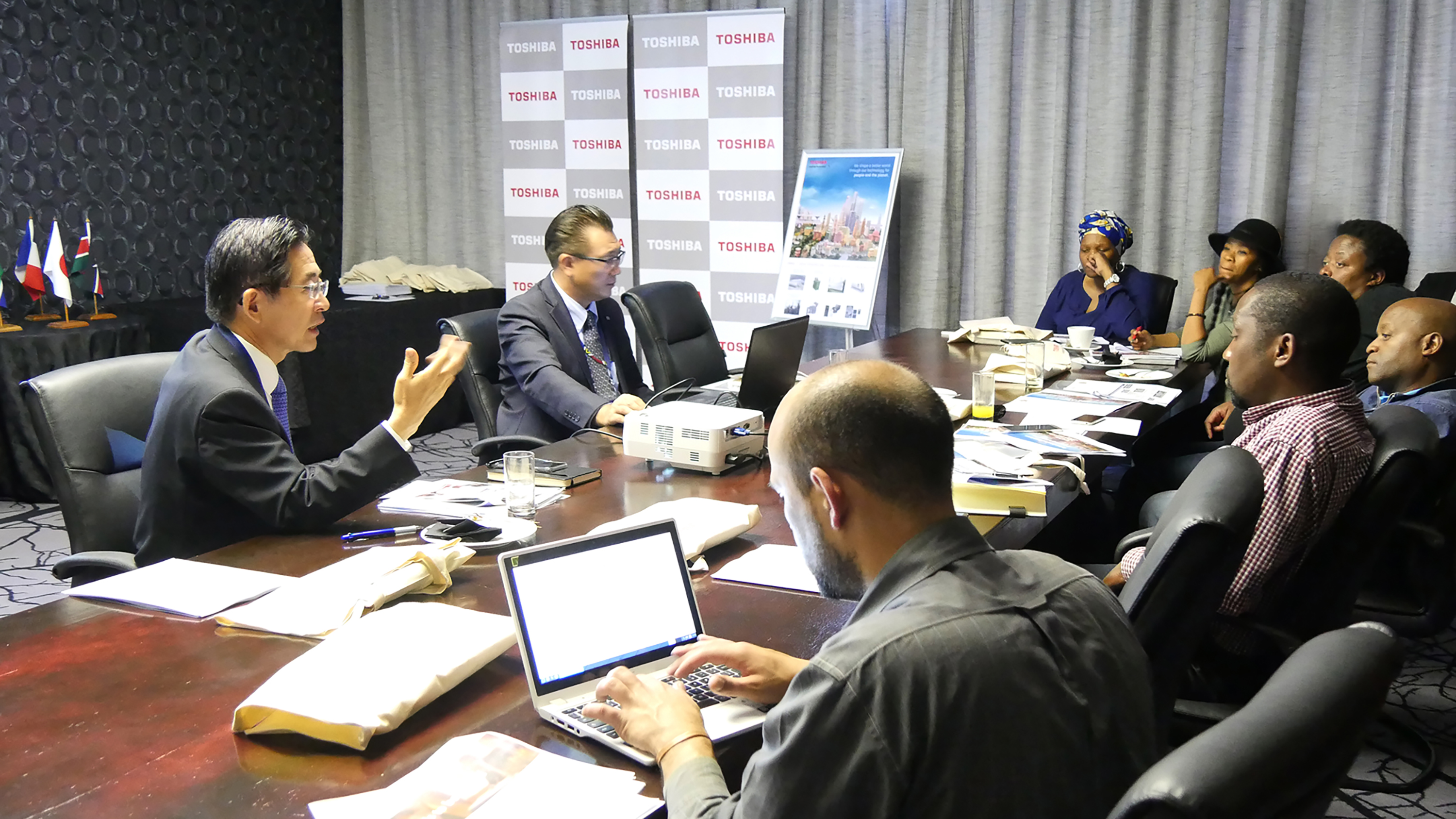 A round table in South Africa