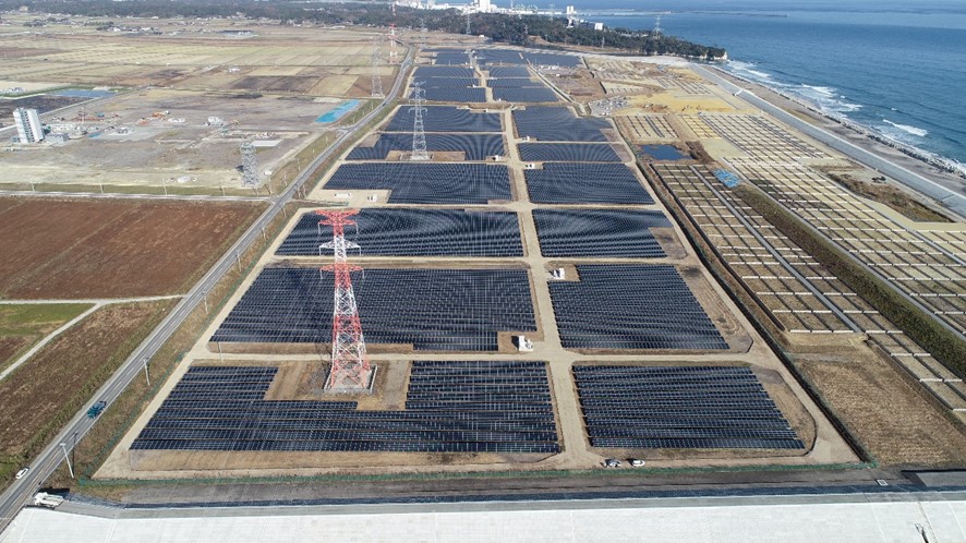 Overall view of Minamisoma Haramachi-higashi Solar Power Plant