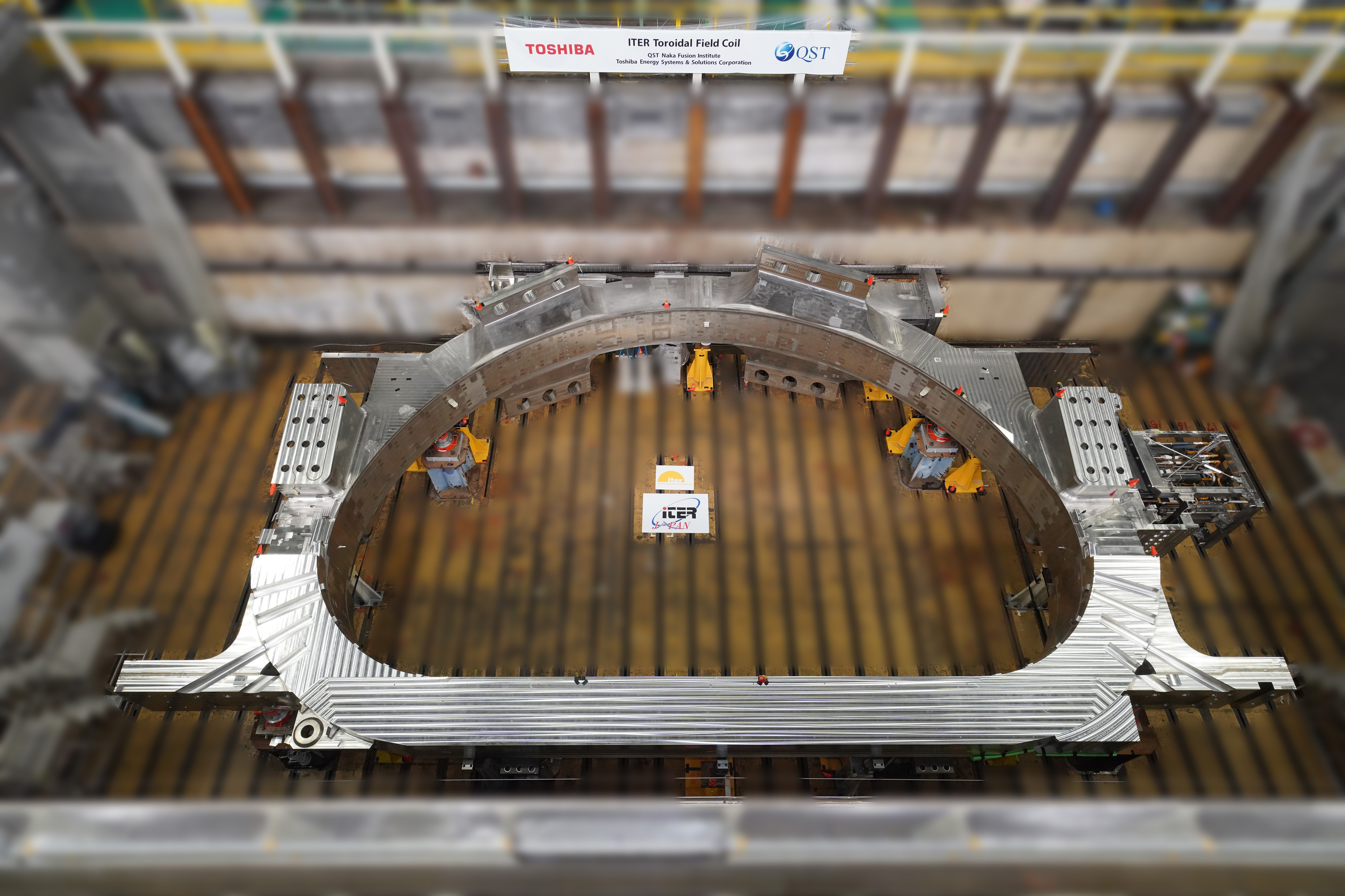 First manufacturing of one of the largest toroidal field coils for ITER Photo