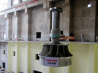 The hydro turbine manufactured by THPC